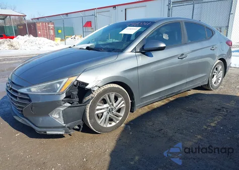 2019 Hyundai Elantra Value Edition z USA, uszkodzony, nr VIN KMHD84LF2KU816541